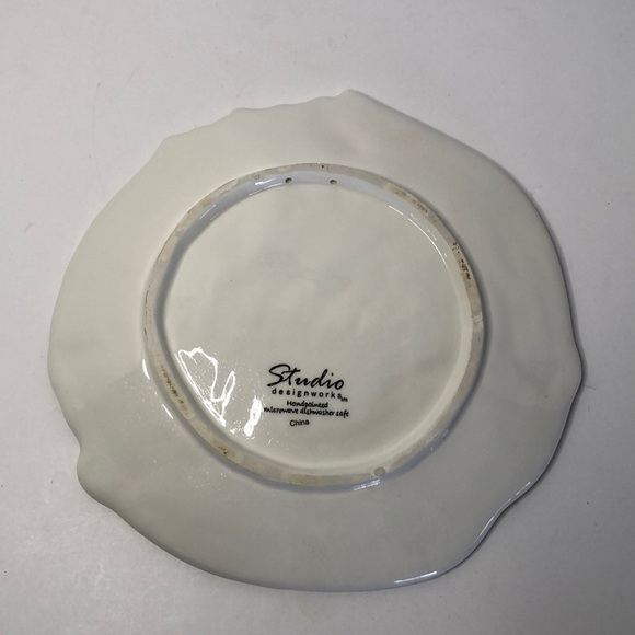 Studio Designworks Joy Cats Hand Painted Ceramic 9 inch  Plate Wall Hanging - Picture 2 of 5